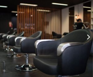 Leather saloon chairs